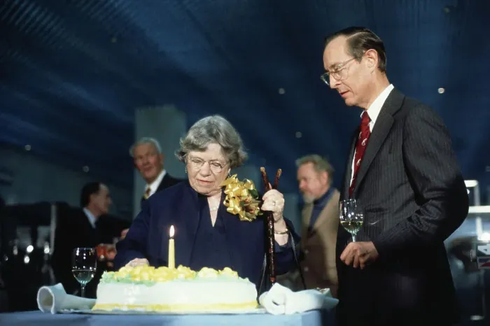 Framed Print : Margaret Mead Celebrating Her Birthday Framed Print : Margaret Mead Celebrating Her Birthday