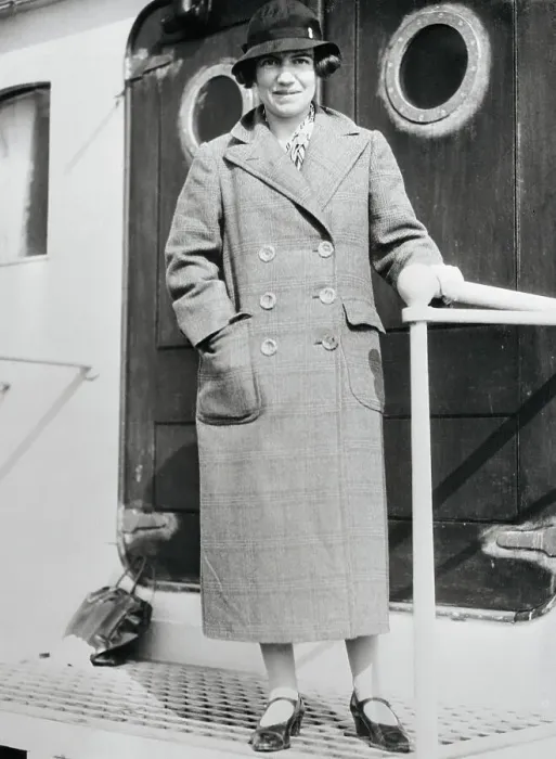Framed Print : Margaret Mead Standing on Liner Framed Print : Margaret Mead Standing on Liner