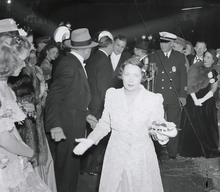 Framed Print : Margaret Mitchell at Movie Premiere Party