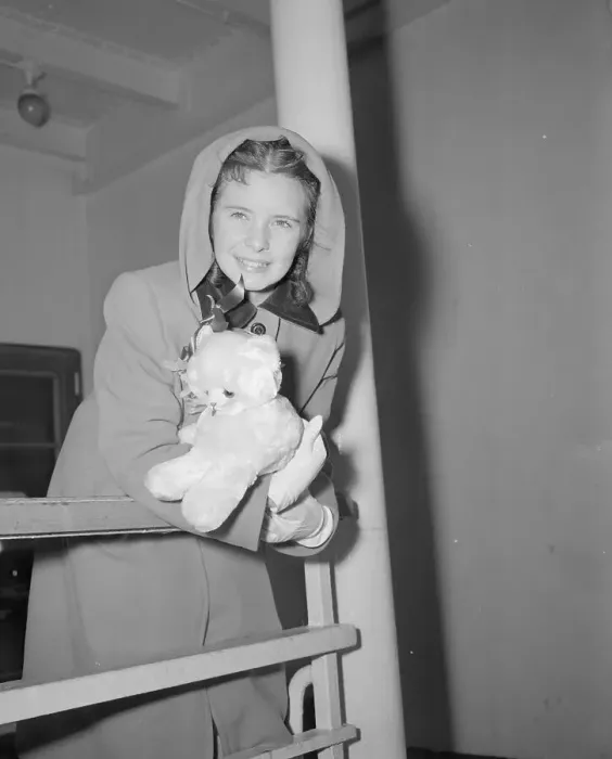 Framed Print : Margaret O'Brien Holding Stuffed Animal Kitten Framed Print : Margaret O'Brien Holding Stuffed Animal Kitten