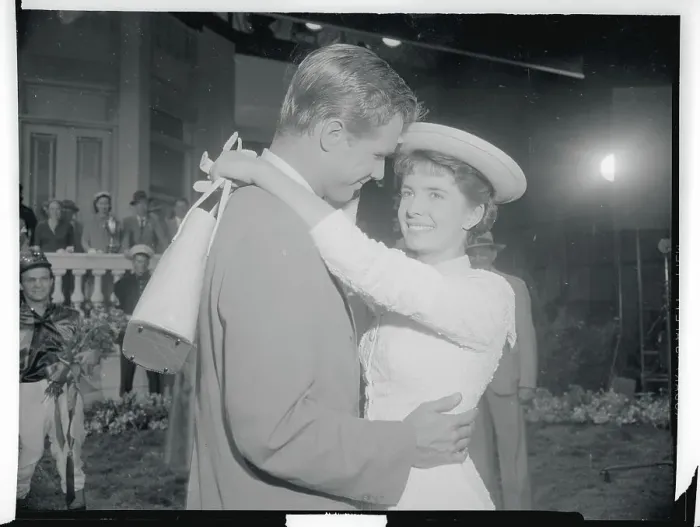Framed Print : Margaret O'Brien and John Lupton During Intimate Scene Framed Print : Margaret O'Brien and John Lupton During Intimate Scene