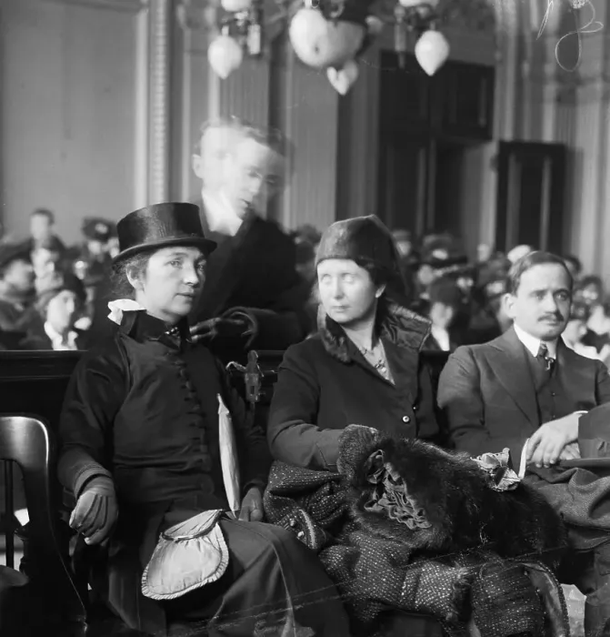 Framed Print : Margaret Sanger and Ethel Byrne in Court Framed Print : Margaret Sanger and Ethel Byrne in Court