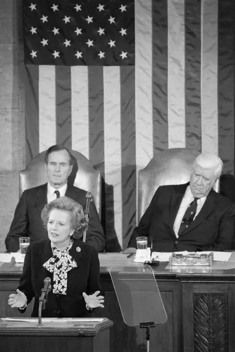 Framed Print : Margaret Thatcher Addressing Congress Framed Print : Margaret Thatcher Addressing Congress