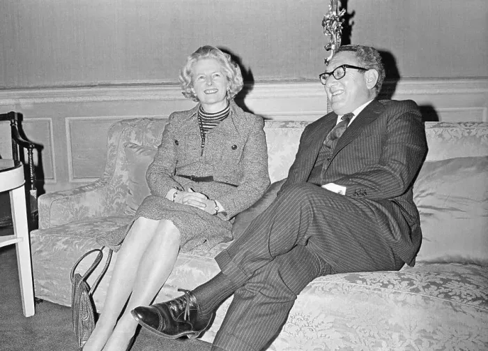 Framed Print : Margaret Thatcher And Henry Kissinger Framed Print : Margaret Thatcher And Henry Kissinger