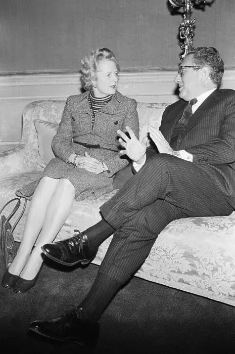 Framed Print : Margaret Thatcher And Henry Kissinger Framed Print : Margaret Thatcher And Henry Kissinger