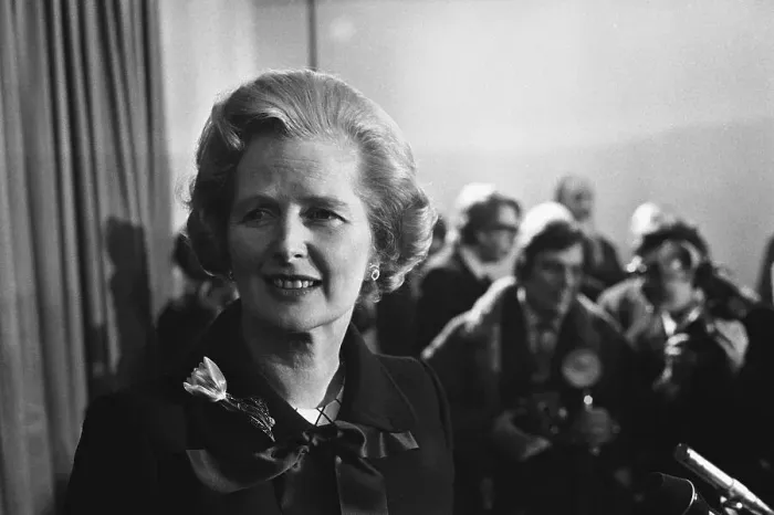 Framed Print : Margaret Thatcher Smiling Widely at Press Conference Framed Print : Margaret Thatcher Smiling Widely at Press Conference