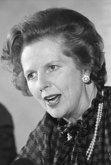 Framed Print : Margaret Thatcher Speaking to the Press Framed Print : Margaret Thatcher Speaking to the Press
