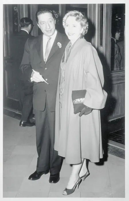 Framed Print : Margaret Truman and Harold Arlen Posing at Entrance Framed Print : Margaret Truman and Harold Arlen Posing at Entrance