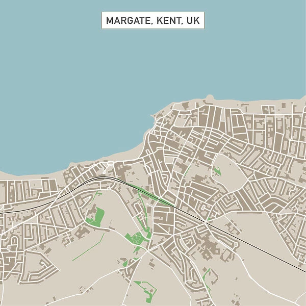 Margate Kent UK City Street Map