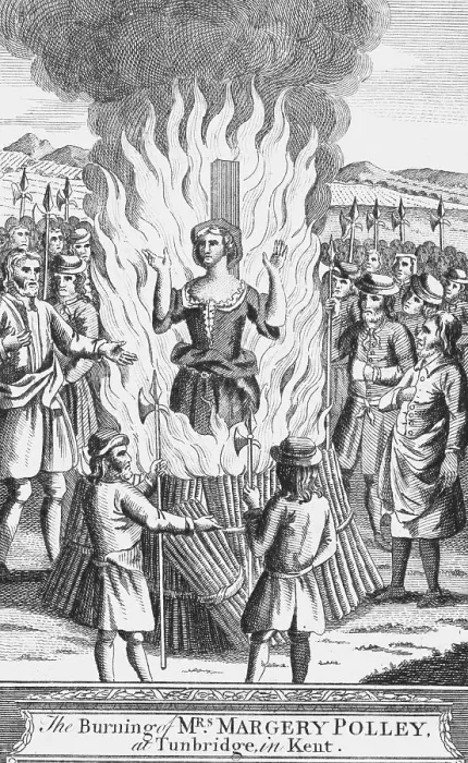 Framed Print : Margery Polley Burning at Stake Framed Print : Margery Polley Burning at Stake