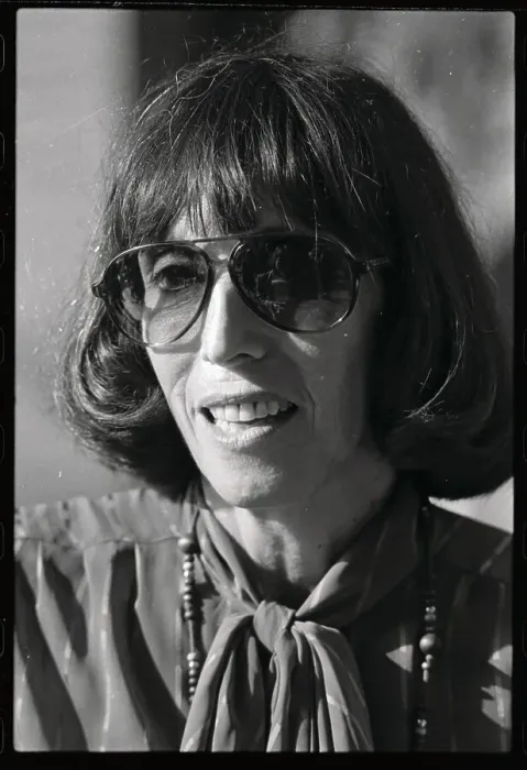 Framed Print : Margo St. James Talking to Reporters Framed Print : Margo St. James Talking to Reporters