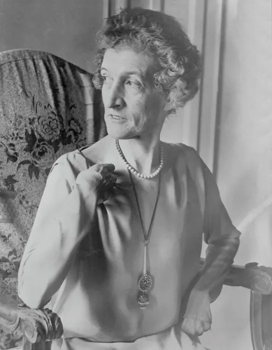 Framed Print : Margot Asquith in Chair Framed Print : Margot Asquith in Chair