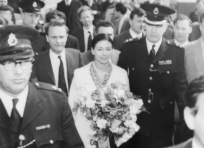 Framed Print : Margot Fonteyn Arrives in London Framed Print : Margot Fonteyn Arrives in London