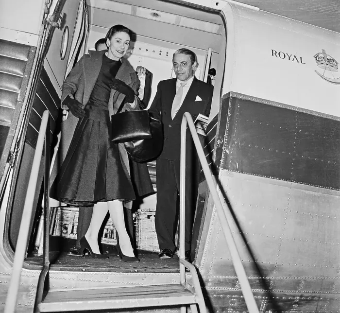 Framed Print : Margot Fonteyn Exiting from a Plane Framed Print : Margot Fonteyn Exiting from a Plane