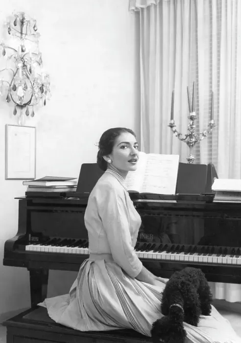 Framed Print : Maria Callas Sits At Piano Framed Print : Maria Callas Sits At Piano