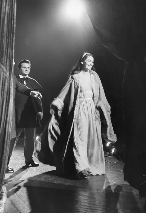 Framed Print : Maria Callas Walks Off Stage At The Metropolitan Opera House Framed Print : Maria Callas Walks Off Stage At The Metropolitan Opera House