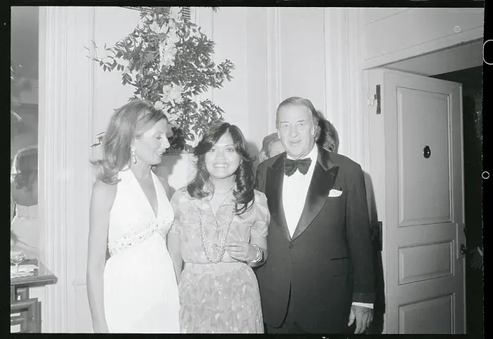 Framed Print : Maria Marcos Posing with Henry Ford II and Wife Framed Print : Maria Marcos Posing with Henry Ford II and Wife