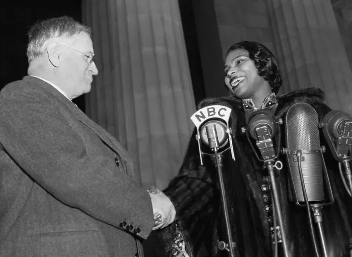 Framed Print : Marian Anderson with Harold Ickes Framed Print : Marian Anderson with Harold Ickes
