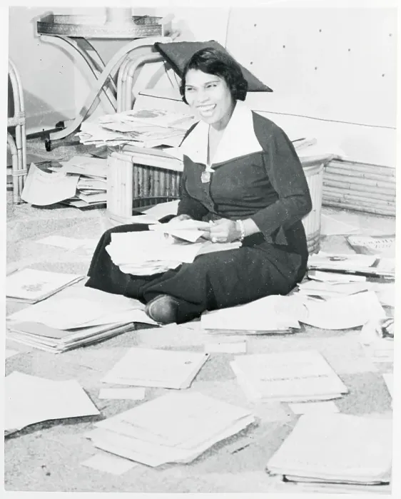 Framed Print : Marian Anderson Sitting on Floor With Music Sheets Framed Print : Marian Anderson Sitting on Floor With Music Sheets
