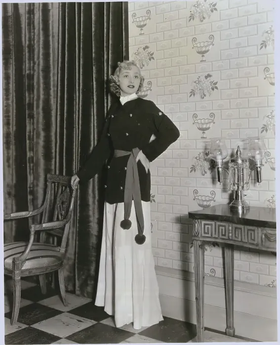 Framed Print : Marian Marsh in Lounging Pajamas Framed Print : Marian Marsh in Lounging Pajamas