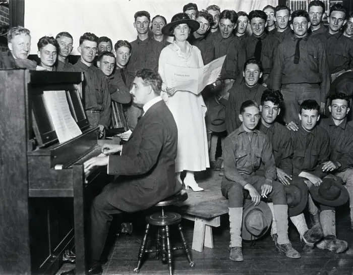 Framed Print : Marian Veryl Singing For Ww I Soldiers Framed Print : Marian Veryl Singing For Ww I Soldiers