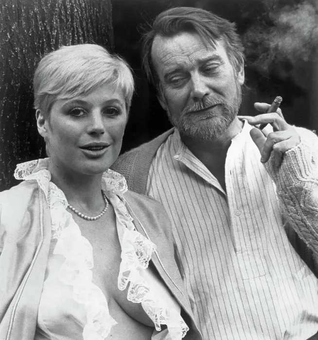 Framed Print : Marianne Faithfull And Denholm Elliot Framed Print : Marianne Faithfull And Denholm Elliot
