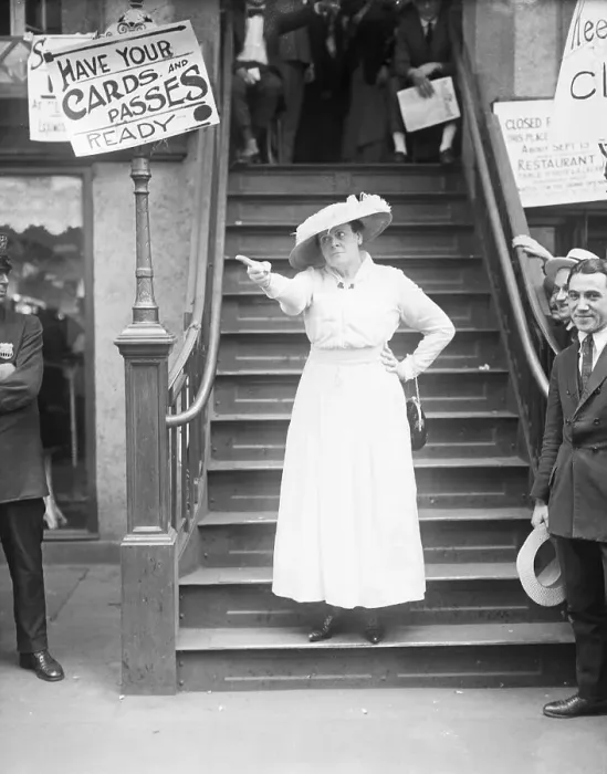 Framed Print : Marie Dressler Speaking to Strikers Framed Print : Marie Dressler Speaking to Strikers