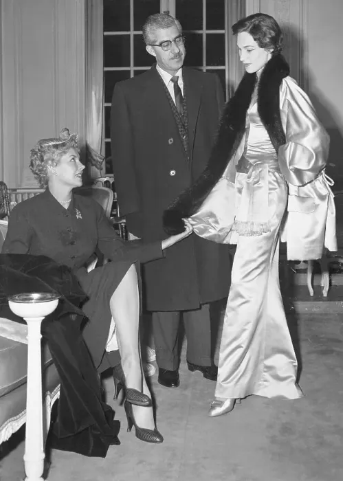 Framed Print : Marie Macdonald Wearing Satin Gown Framed Print : Marie Macdonald Wearing Satin Gown