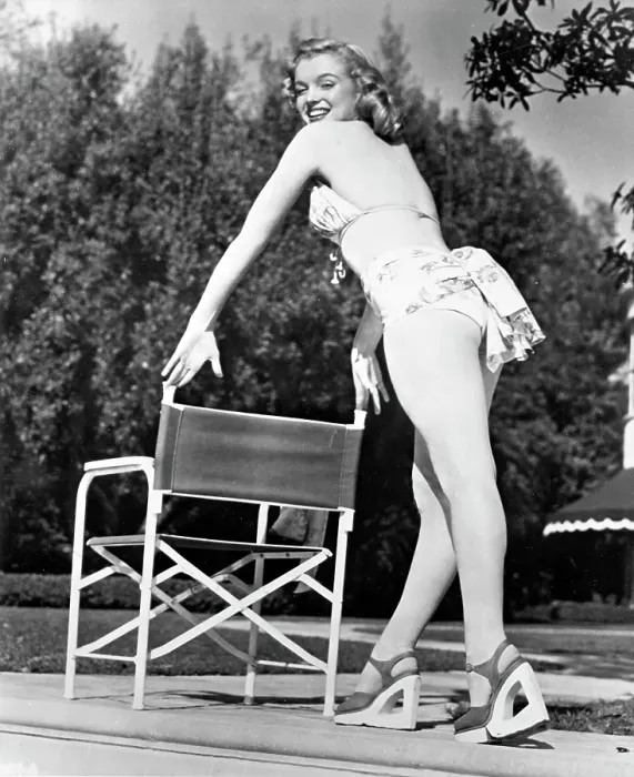 Framed Print : Marilyn In A Bathing Suit Framed Print : Marilyn In A Bathing Suit