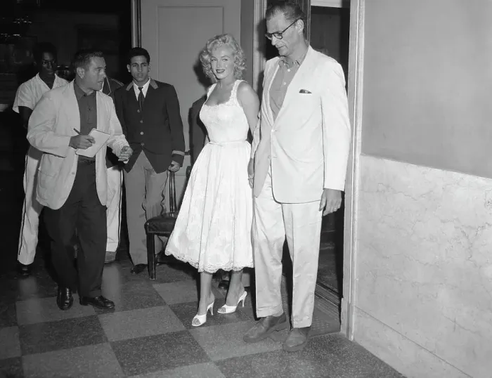 Framed Print : Marilyn Leaves the Hospital Framed Print : Marilyn Leaves the Hospital