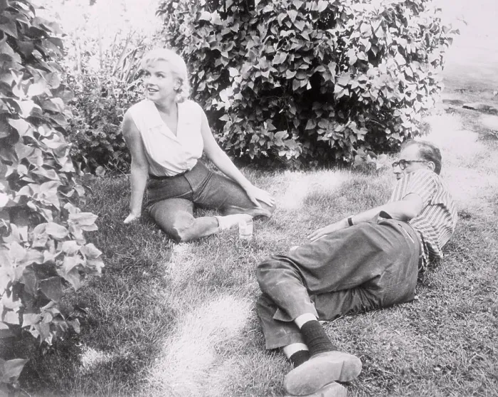 Framed Print : Marilyn Monroe and Arthur Miller