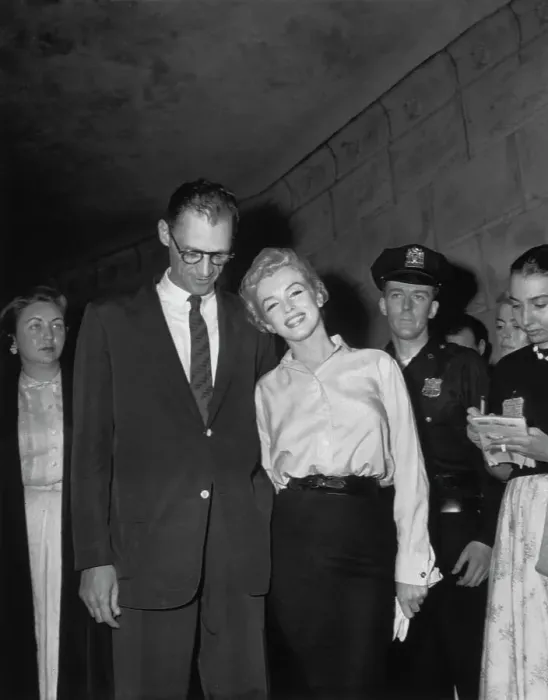 Framed Print : Marilyn Monroe and Arthur Miller Posing Together Framed Print : Marilyn Monroe and Arthur Miller Posing Together