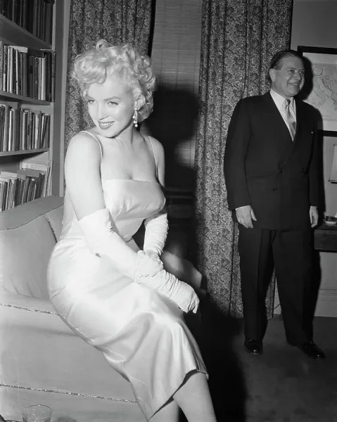 open lace back dress Medium Y2k Gothic Marilyn Monroe Bombshell Party Dress main image 0