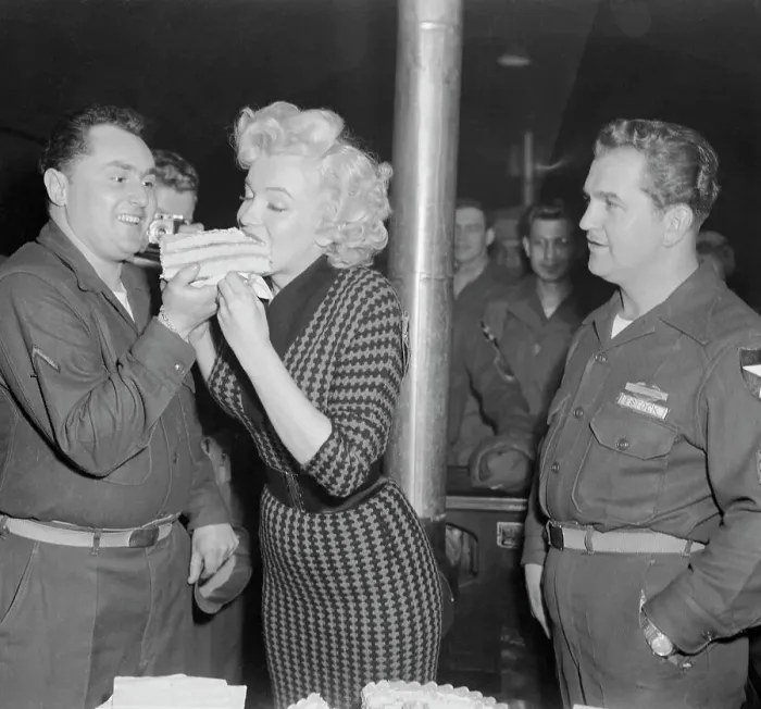 Framed Print : Marilyn Monroe Eating Cake Framed Print : Marilyn Monroe Eating Cake