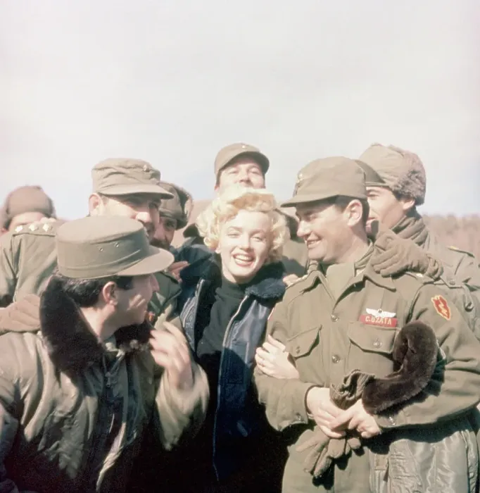 Framed Print : Marilyn Monroe Entertaining Troops Framed Print : Marilyn Monroe Entertaining Troops