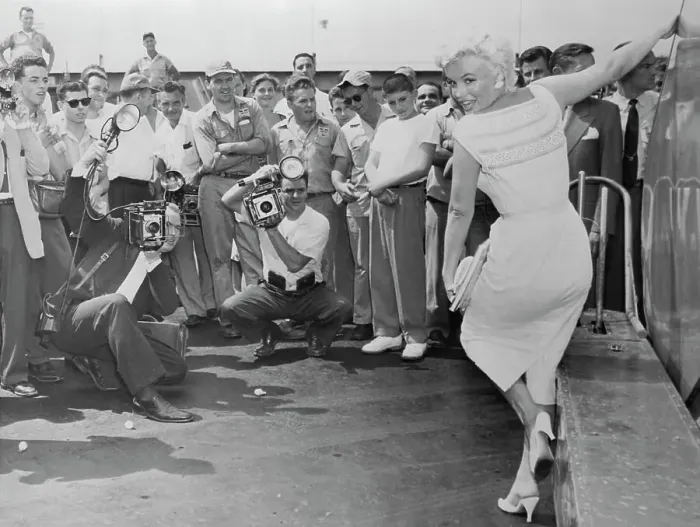 Framed Print : Marilyn Monroe Posing with One Arm Extended Framed Print : Marilyn Monroe Posing with One Arm Extended