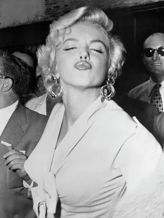 Framed Print : Marilyn Monroe Puckering Lips Framed Print : Marilyn Monroe Puckering Lips