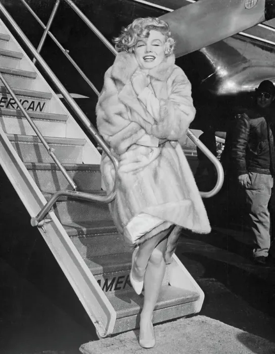 Framed Print : Marilyn Monroe Wearing Fur Coat Framed Print : Marilyn Monroe Wearing Fur Coat