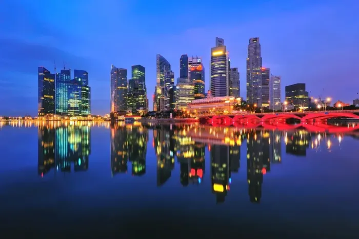 Framed Print : Marina bay Framed Print : Marina bay
