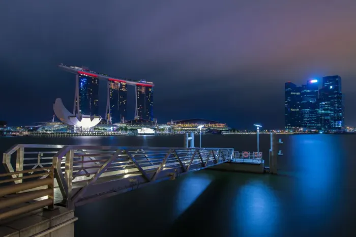 Framed Print : Marina bay Framed Print : Marina bay