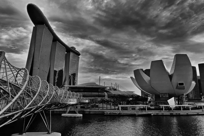 Framed Print : Marina Bay