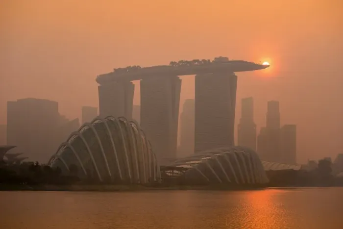 Framed Print : Marina Bay Sunset Framed Print : Marina Bay Sunset