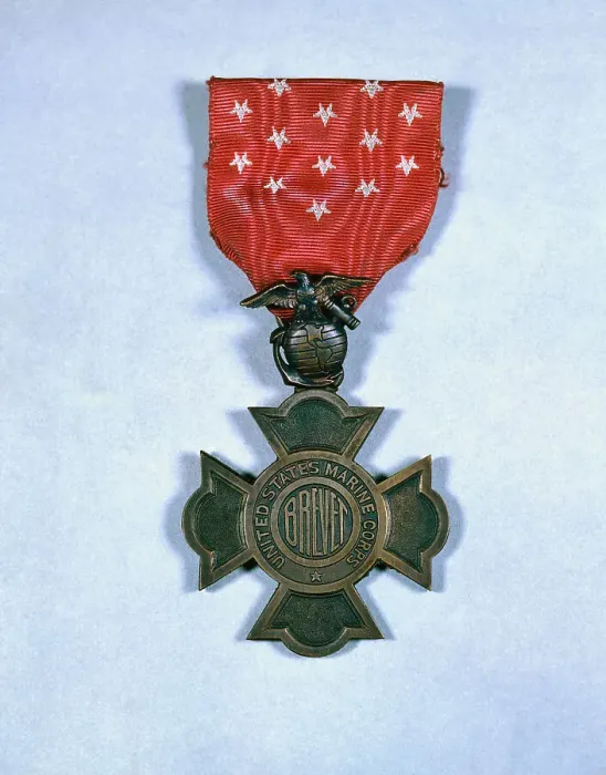 Framed Print : Marine Corps Brevet Medal Framed Print : Marine Corps Brevet Medal