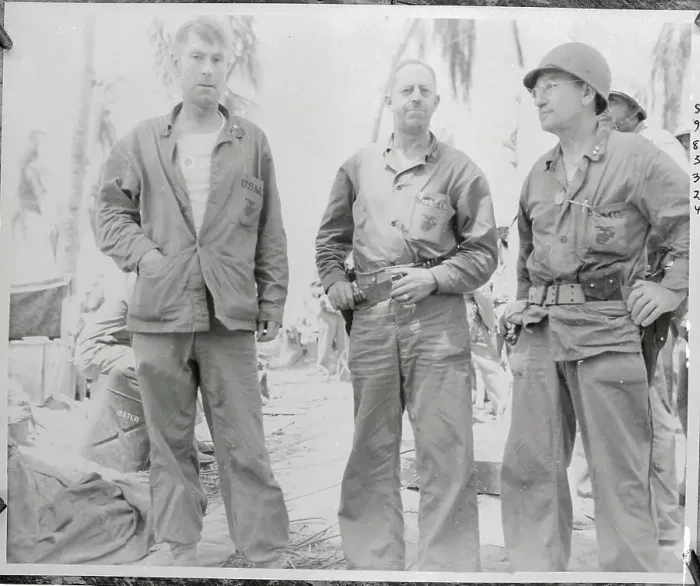 Framed Print : Marine Officers Standing After Fight