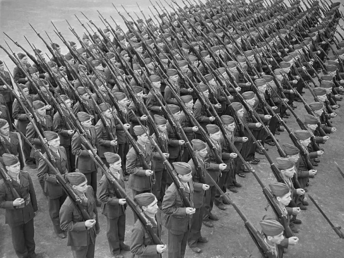Framed Print : US Marine Recruits Holding Rifles Framed Print : US Marine Recruits Holding Rifles