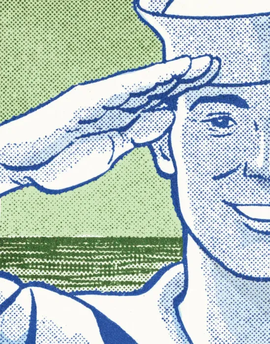 Framed Print : Marine Saluting