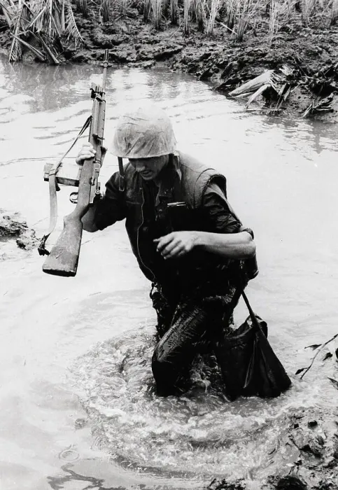 Framed Print : Us Marine Sloshing Through Water Framed Print : Us Marine Sloshing Through Water