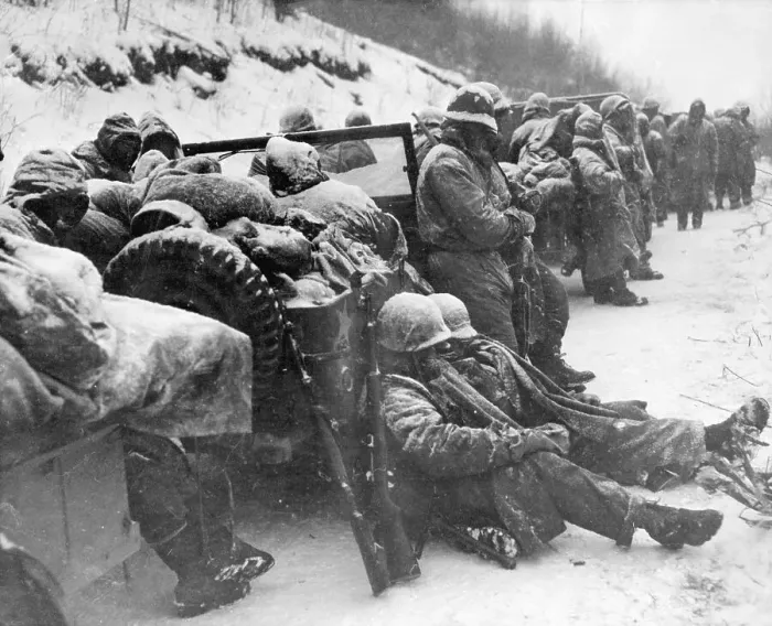 Framed Print : Marine Troops Gathered Together in the Cold Weather Framed Print : Marine Troops Gathered Together in the Cold Weather