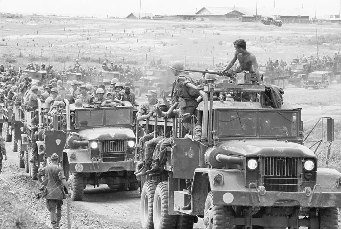 Framed Print : Marine Troops Moving Out Of Vietnam Framed Print : Marine Troops Moving Out Of Vietnam