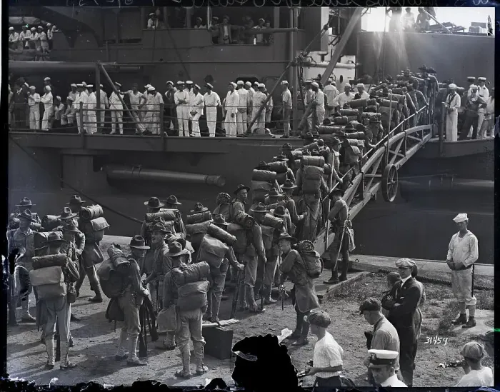 Framed Print : Marines On Boat Headed For Haiti Framed Print : Marines On Boat Headed For Haiti